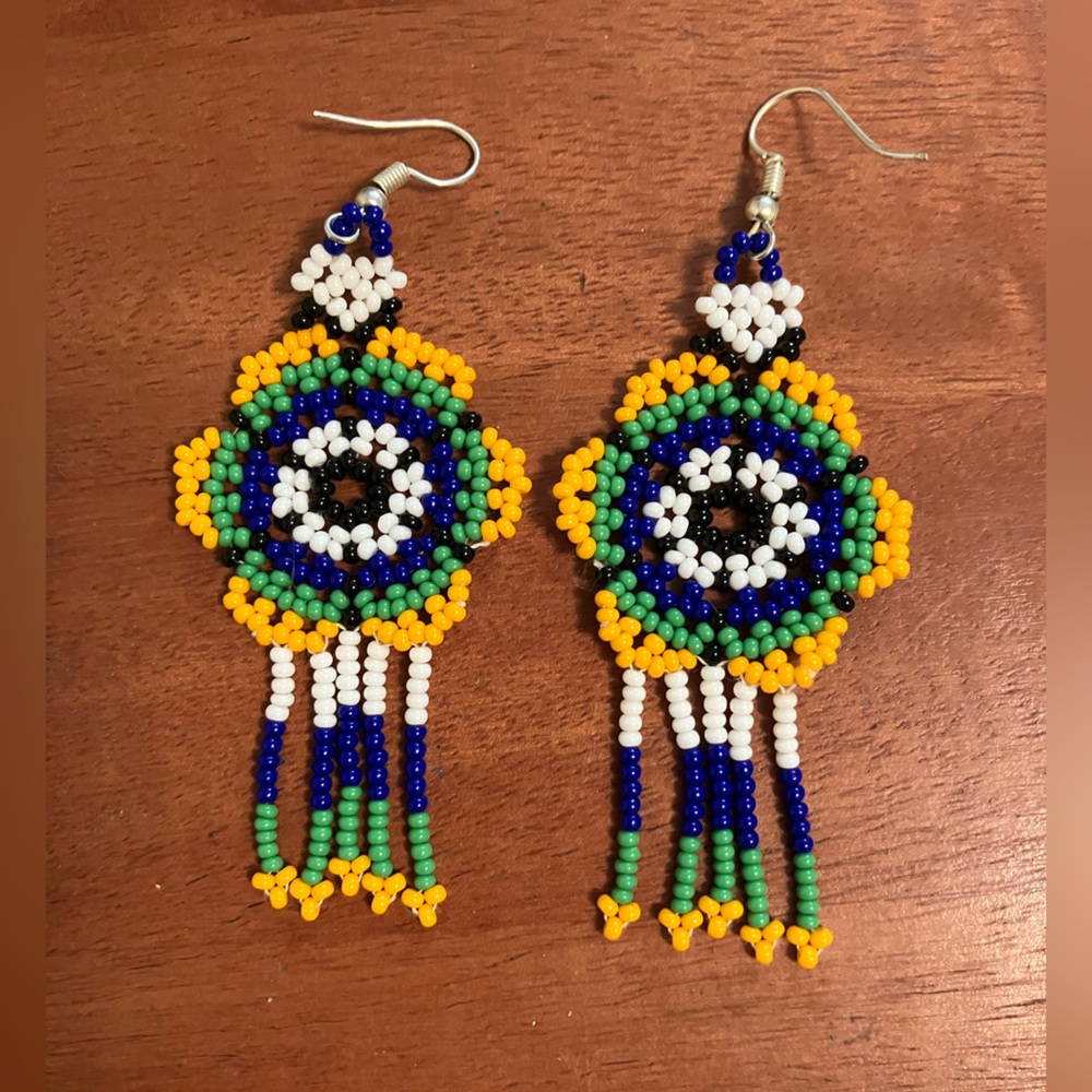 Handmade Seed Bead Earrings
